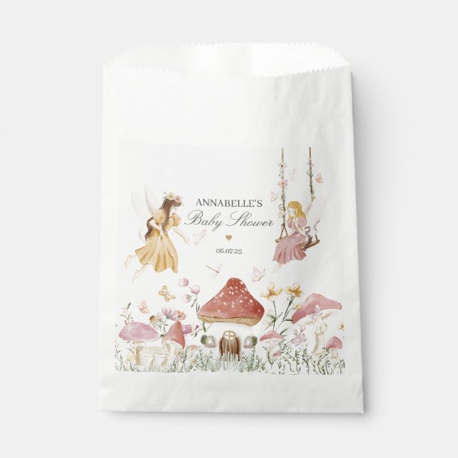 Fairy Baby Shower Favours Bag (Front)