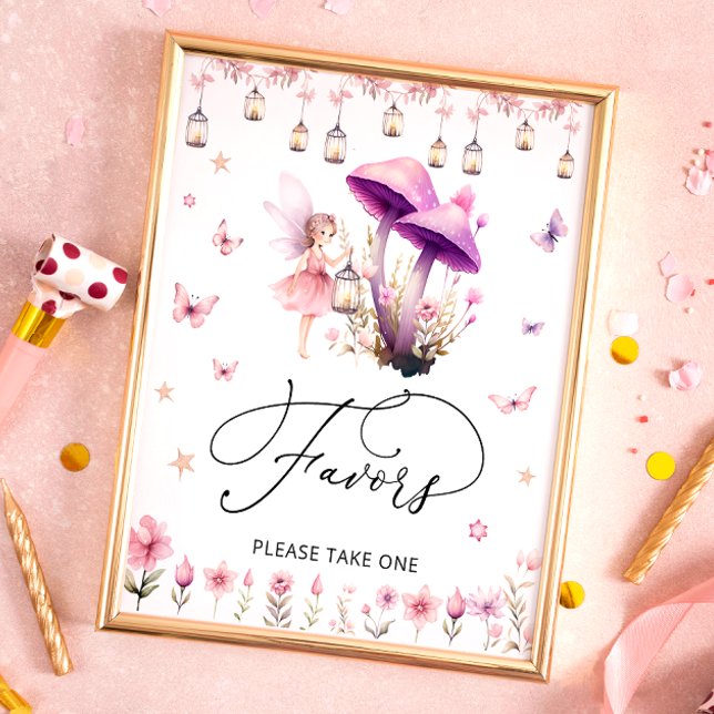 Fairy Baby Shower Favours Please Take One Poster (Creator Uploaded)
