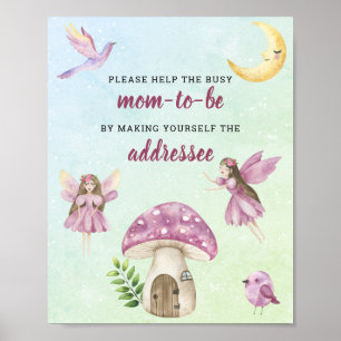 Fairy baby shower Help the Busy Mummy  Poster