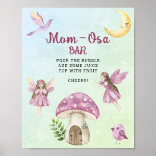 Fairy baby shower - Mimosa bar Poster