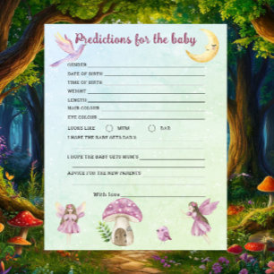Fairy baby shower - predictions and advice baby