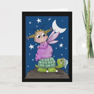 Fairy Baby wakes up Mr. Turtle Card