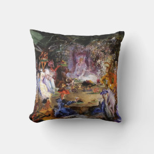 FAIRY BANQUET Wood Fairies Cushion
