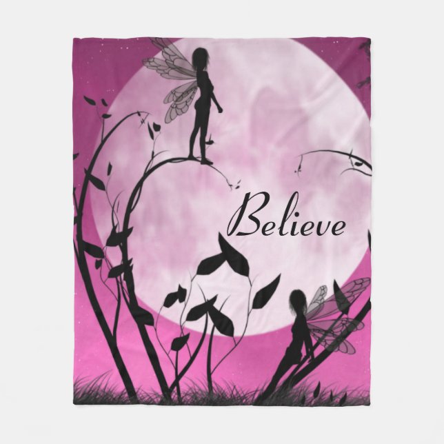 Fairy Believe Fleece Blanket (Front)