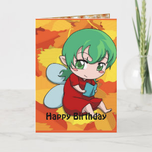 Fairy Birthday — I love books Card