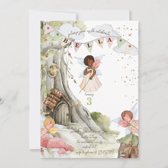 Fairy Birthday Invitation (Front)