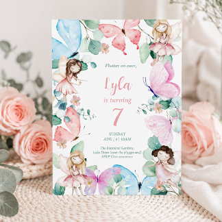 Fairy Birthday Invitation | Butterfly Garden Party