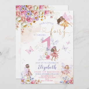 Fairy Birthday Invitation Fairy Garden Birthday
