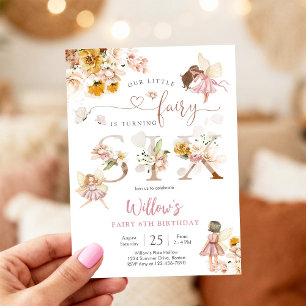 Fairy Birthday Invitation Girl