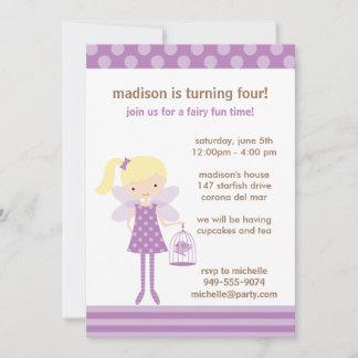 Fairy Birthday Party Invitation