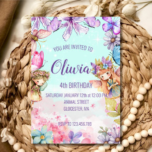 Fairy Birthday  Princess Fairy Birthday Invitation