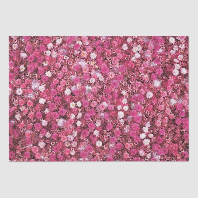 Fairy birthday watercolor flowers garden tissue paper (Front)