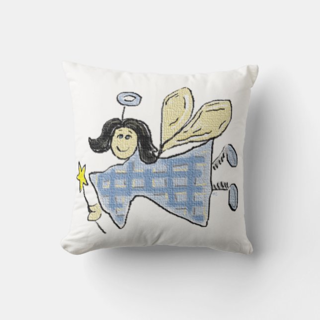 Fairy (blue) cushion (Front)