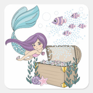 fairy,blue fairy square sticker