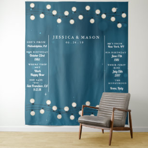 Fairy Bokeh String Lights Garland Wedding Backdrop Tapestry