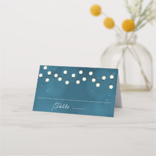 Fairy Bokeh String Lights Garland Wedding  Place Card