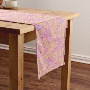 Fairy Bread  sprinkle pattern fun Party Short Table Runner