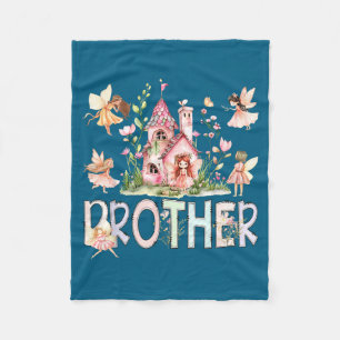 Fairy brother magical fairytale birthday girl fleece blanket
