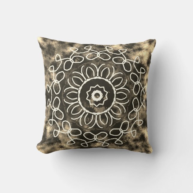 Fairy Brownl Medallian Design Cushion (Front)