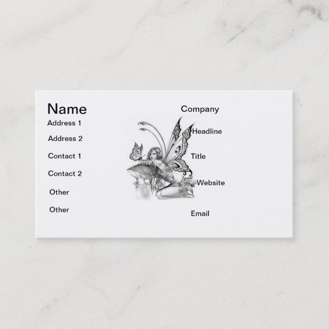 Fairy Business card (Front)