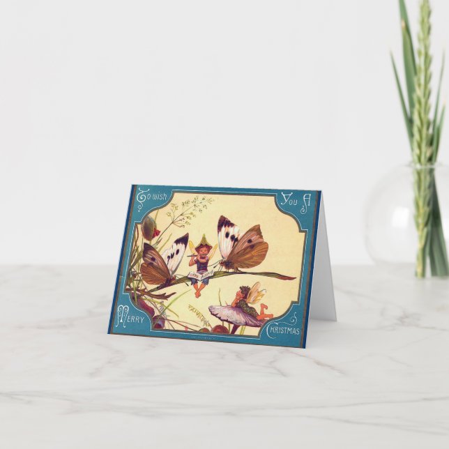 Fairy Butterfly Christmas Card (Front)