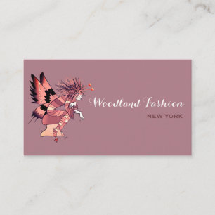 Fairy Butterfly , Purple and Pink Business Card