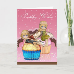 Fairy Cake Birthday Greeting Card