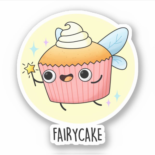 Fairy Cake Funny Cupcake Pun  (Front)