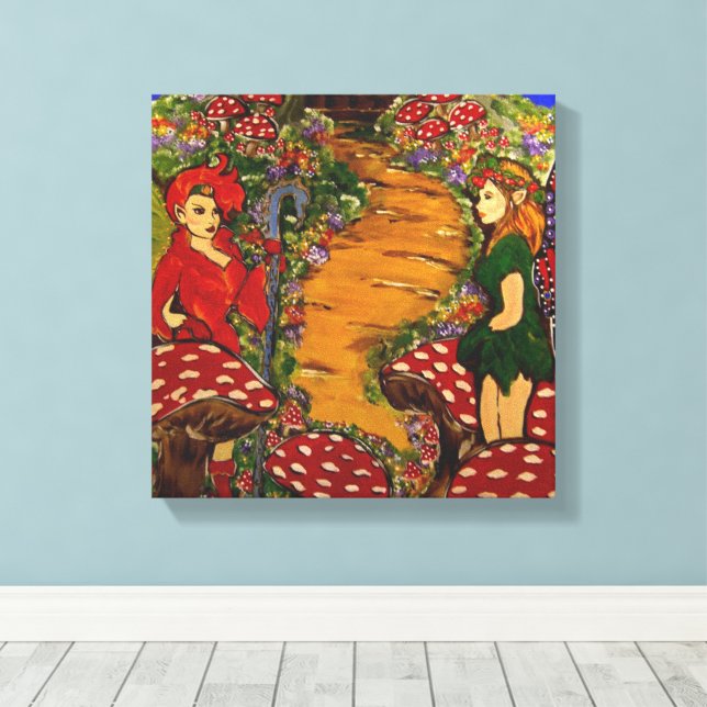 FAIRY CANVAS PRINT (Insitu(Wood Floor))
