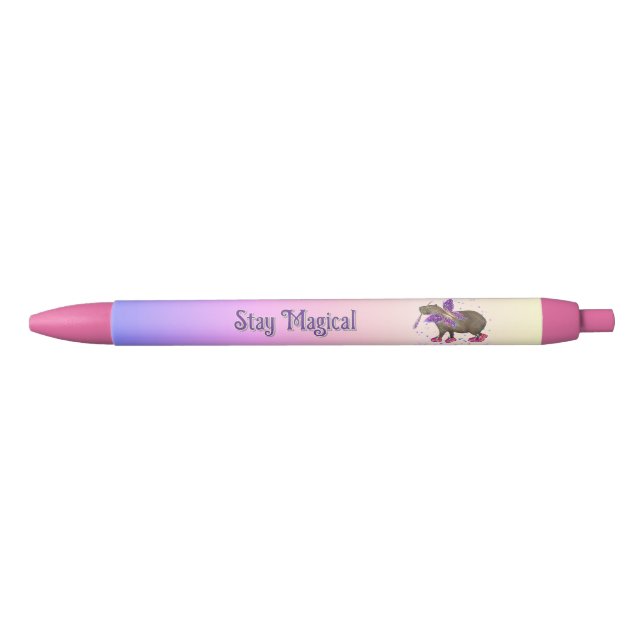 Fairy Capybara Magic Black Ink Pen (Front)