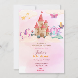 Fairy Castle Baby Shower Invitation