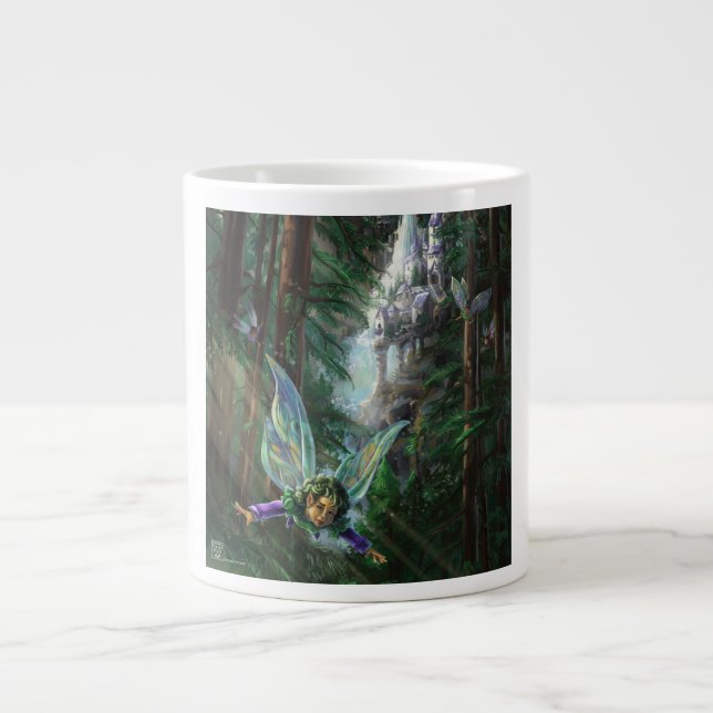 Fairy Castle Forest Large Coffee Mug (Front)