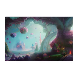 Fairy Castle in the Enchanted Woods Acrylic Print