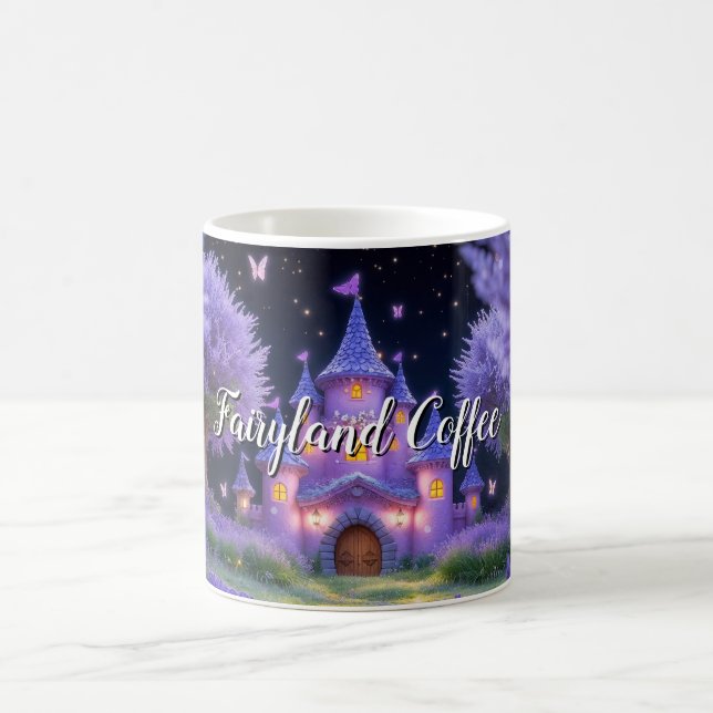 Fairy Castle of the Hidden Lavender Grove Coffee Mug (Center)