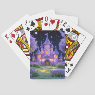 Fairy Castle of the Hidden Lavender Grove Playing Cards