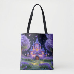 Fairy Castle of the Hidden Lavender Grove Tote Bag
