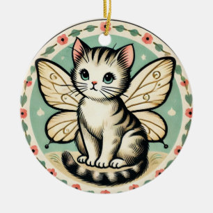Fairy Cat                                          Ceramic Tree Decoration
