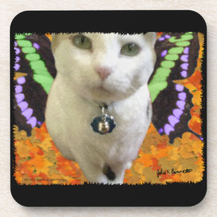 Fairy Cat Cork Coaster