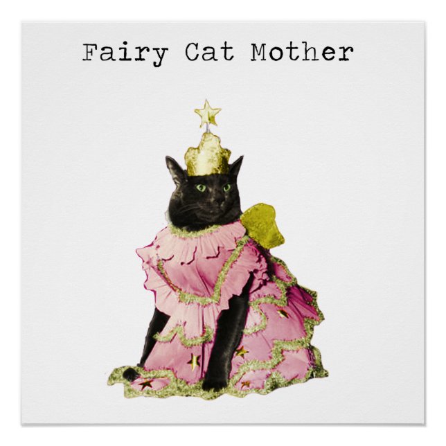 Fairy Cat Mother Cat Lovers Poster (Front)