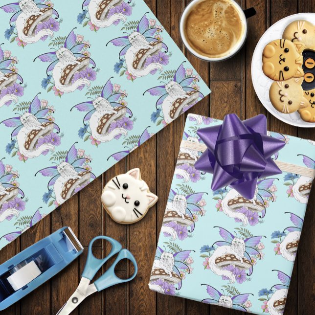 Fairy Cat Wrapping Paper (Creator Uploaded)
