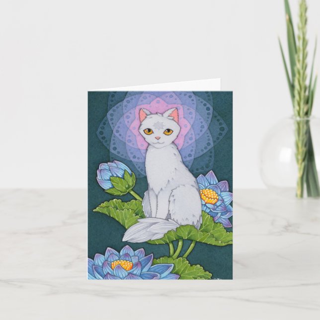 Fairy Cats Affirmation cute cat Mindfulness Card (Front)