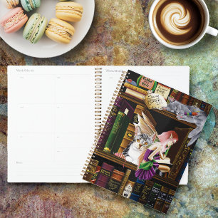 Fairy Cats Books Library Fantasy Planner