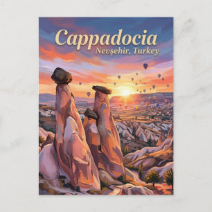 Fairy Chimneys, Göreme, Cappadocia Postcard