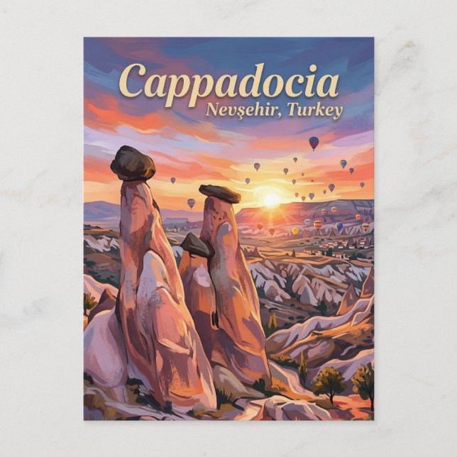 Fairy Chimneys, Göreme, Cappadocia Postcard (Front)