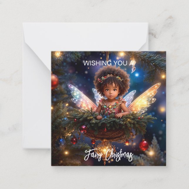 Fairy Christmas Magical  Card (Front)