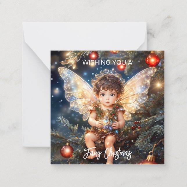 Fairy Christmas Magical  Card (Front)