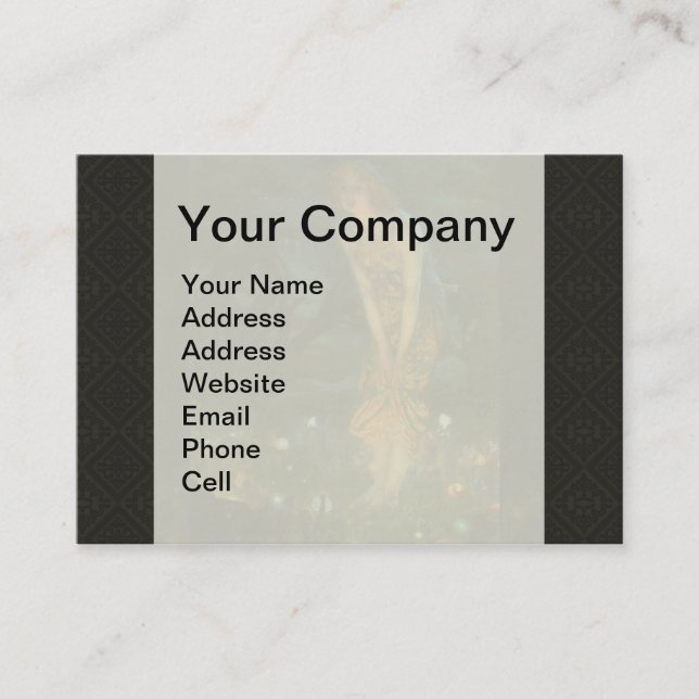 Fairy Circle Fairies Midsummer Eve Business Card (Front)