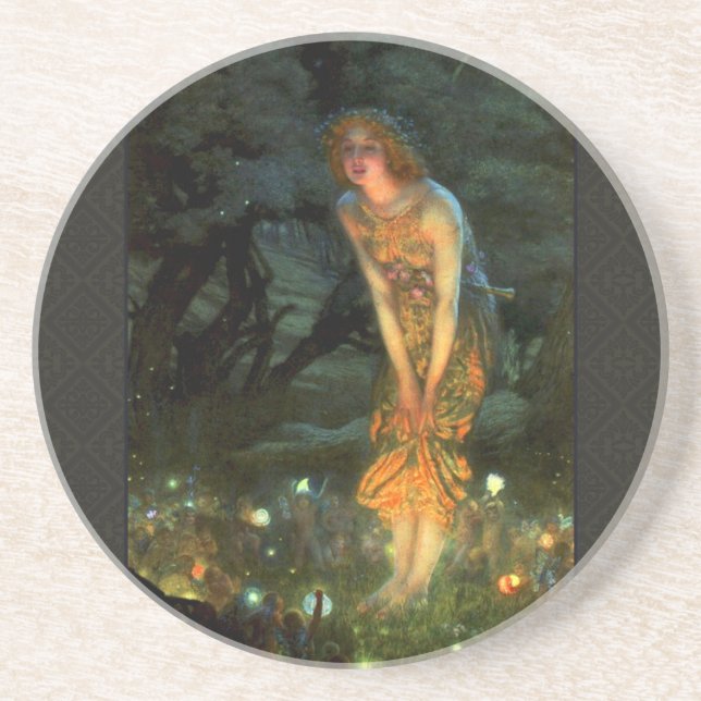 Fairy Circle Fairies Midsummer Eve Coaster (Front)