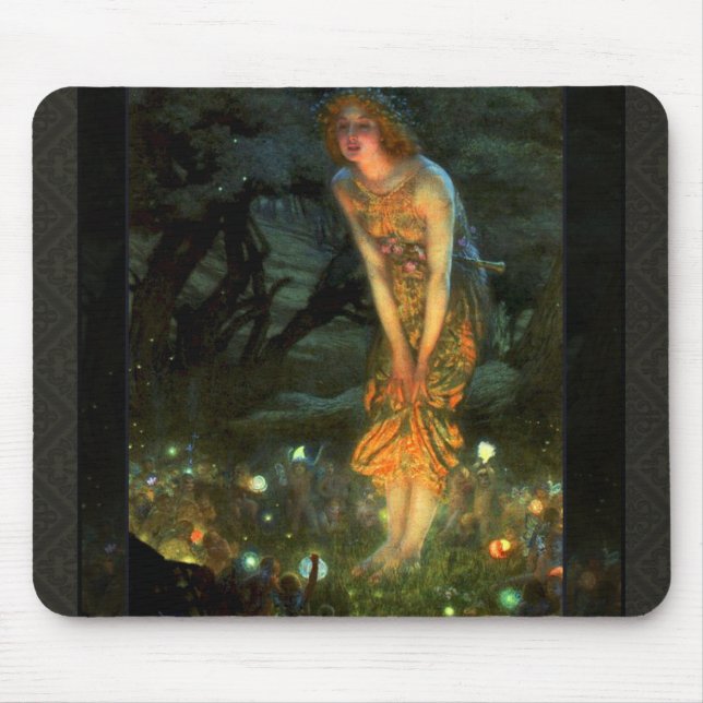 Fairy Circle Fairies Midsummer Eve Mouse Mat (Front)