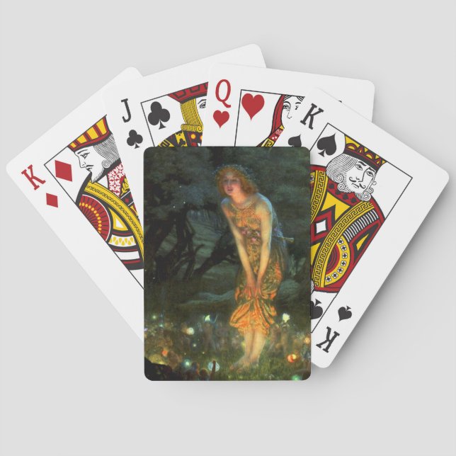 Fairy Circle Fairies Midsummer Eve Playing Cards (Back)